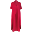 IS Juniper Collar Kaftan  Fuschia Online now