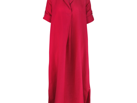 IS Juniper Collar Kaftan  Fuschia Online now