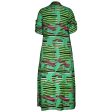 Juniper Kaftan Dress Green Abs Leaf Discount