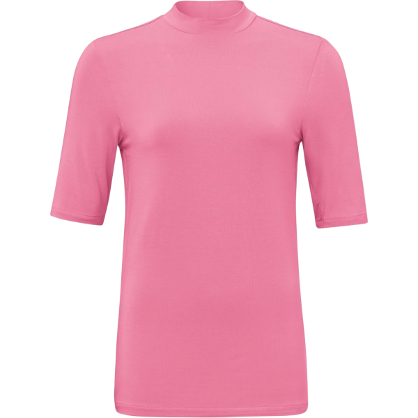 Soft High Neck T-shirt w Half Slv Glory Pink Online Sale