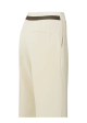 YAYA Woven Sum Sand Wide Leg Trousers W Pleat Fashion