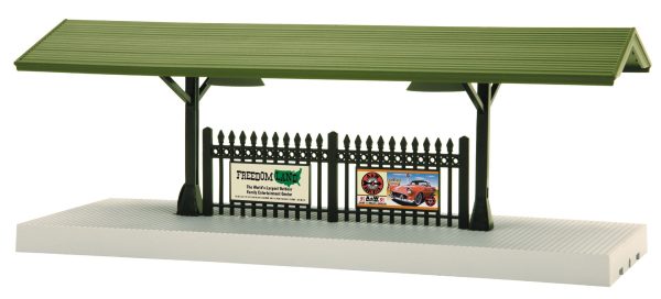 MTH # 30-90315 Green Roof w Gray Base Passenger Station Platform Discount