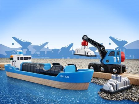 Brio # 33534 Freight Ship And Crane Online