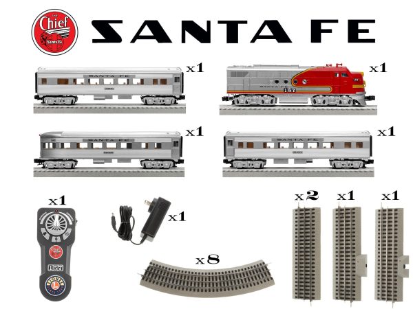 Lionel # 2323110 Santa Fe Super Chief LionChief Bluetooth 5.0 Set Sale