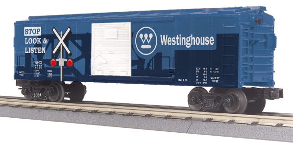 MTH # 74975 Westinghouse BoxCar w LED Blinking Lights Hot on Sale