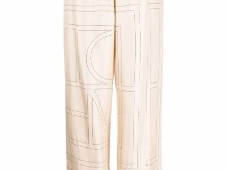 Monogram Silk Pj Bottoms Fashion