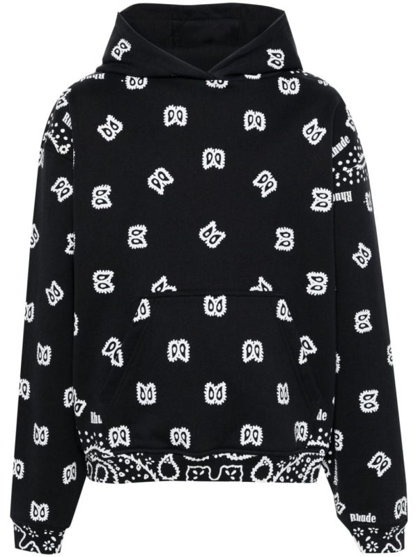 BANDANA PRINT HOODIE For Cheap