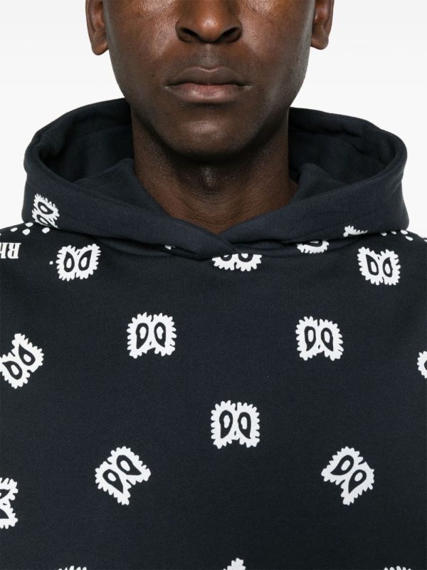 BANDANA PRINT HOODIE For Cheap